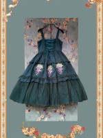 INFANTA * Vineyard * JSK Autumn Lolita Jacquard Cotton Full Waist Dress INFANTA * Vineyard * JSK Autumn Lolita Jacquard Cotton Full Waist Dress