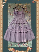 INFANTA * Vineyard * JSK Autumn Lolita Jacquard Cotton Full Waist Dress INFANTA * Vineyard * JSK Autumn Lolita Jacquard Cotton Full Waist Dress