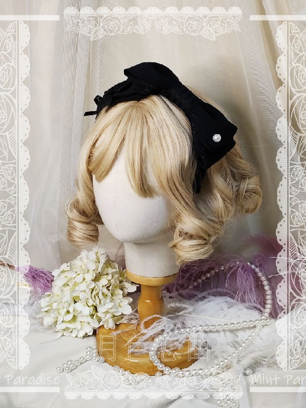 Mint Paradise - The Song of Moonlight Elegant Doll Bonnet Mint Paradise - The Song of Moonlight Elegant Doll Bonnet
