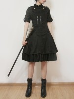 +Jeanne d'Arc+ Gothic Dark Military Thick One-piece 133