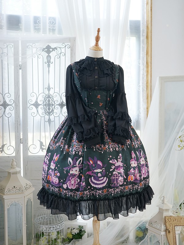 +The Halloween Party In Transylvania+ Gothic Dark Jumperskirt 131 +The Halloween Party In Transylvania+ Gothic Dark Jumperskirt 131