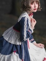 Lolita original genuine lolita snow girl in the dusk forest long-sleeved dress gorgeous flower wedding op princess Lolita original genuine lolita snow girl in the dusk forest long-sleeved dress gorgeous flower wedding op princess