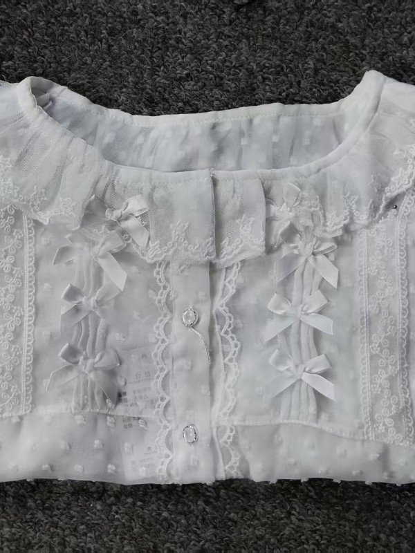 Lolita chiffon with bubble sleeves  blouse