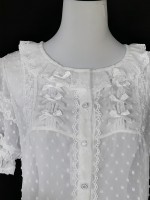 Lolita chiffon with bubble sleeves  blouse
