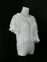 Lolita chiffon with bubble sleeves  blouse