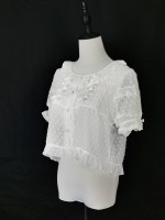 Lolita chiffon with bubble sleeves  blouse