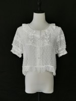 Lolita chiffon with bubble sleeves  blouse
