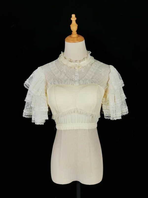 Comes with chest cushion and Lolita lace shirt in three colors Comes with chest cushion and Lolita lace shirt in three colors