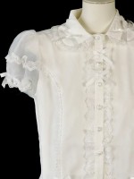Pink big bow Lolita short sleeved shirt Pink big bow Lolita short sleeved shirt