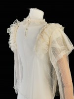Tri colored dot lace with lightweight lolita lining