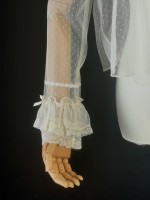 Tri colored dot lace with lightweight lolita lining