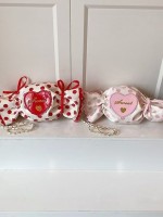 Cute candy shaped heart-shaped letter crossbody bag Lolita