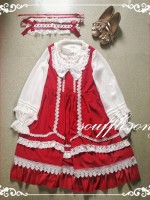 Antique Doll One-piece Hair Band Set Antique Doll One-piece Hair Band Set