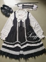 Antique Doll One-piece Hair Band Set Antique Doll One-piece Hair Band Set