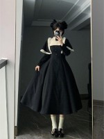 【Aria】~lolita Onepiece~Gothic Nun attire~Wide Hemline Spring models 【Aria】~lolita Onepiece~Gothic Nun attire~Wide Hemline Spring models