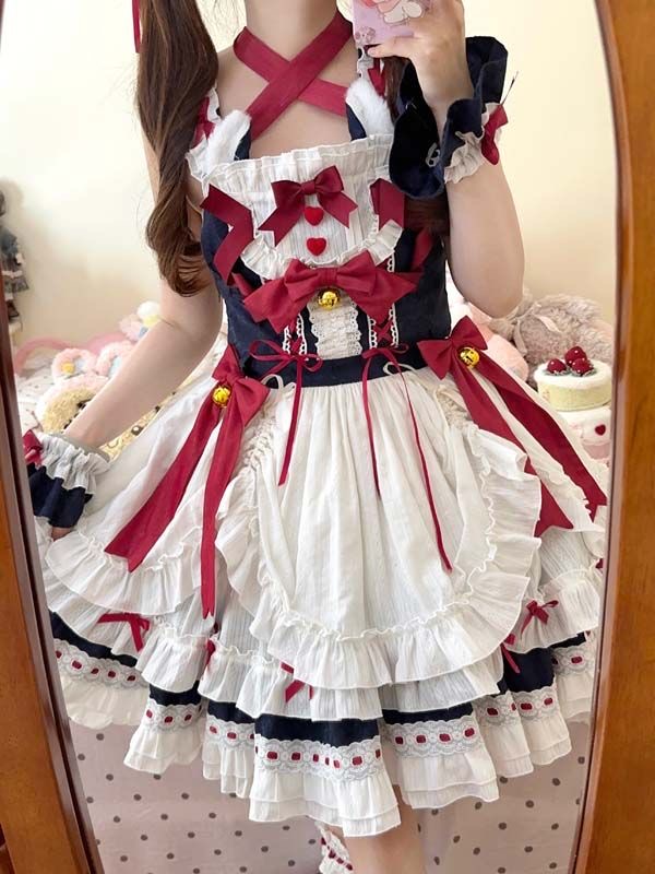 Bai Xueji Cat Strap Dress Bai Xueji Cat Strap Dress