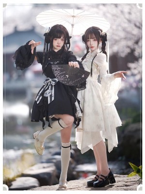 【Bamboo Flower】~Chinese style embroidery~Lolita skirt twin