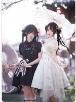 【Bamboo Flower】~Chinese style embroidery~Lolita skirt twin