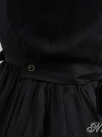 Vintage Church Style Dress Black Requiem One-piece
