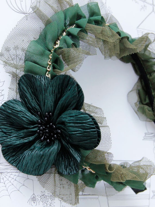 Blackish Green Flower KC Blackish Green Flower KC