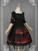 Dark Gothic Lolita Butterfly Cemetery Jumperskirt Dark Gothic Lolita Butterfly Cemetery Jumperskirt