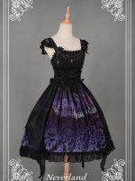 Dark Gothic Lolita Butterfly Cemetery Jumperskirt Dark Gothic Lolita Butterfly Cemetery Jumperskirt
