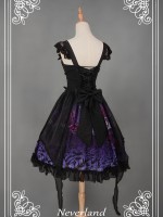 Dark Gothic Lolita Butterfly Cemetery Jumperskirt Dark Gothic Lolita Butterfly Cemetery Jumperskirt
