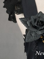 Dark Gothic Lolita Butterfly Cemetery Jumperskirt Dark Gothic Lolita Butterfly Cemetery Jumperskirt