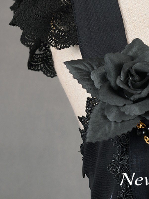 Dark Gothic Lolita Butterfly Cemetery Jumperskirt Dark Gothic Lolita Butterfly Cemetery Jumperskirt