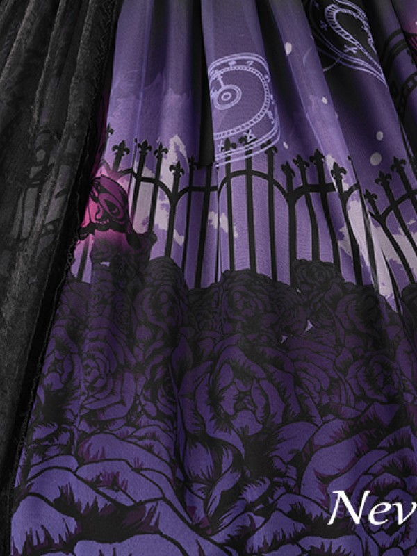 Dark Gothic Lolita Butterfly Cemetery Jumperskirt Dark Gothic Lolita Butterfly Cemetery Jumperskirt