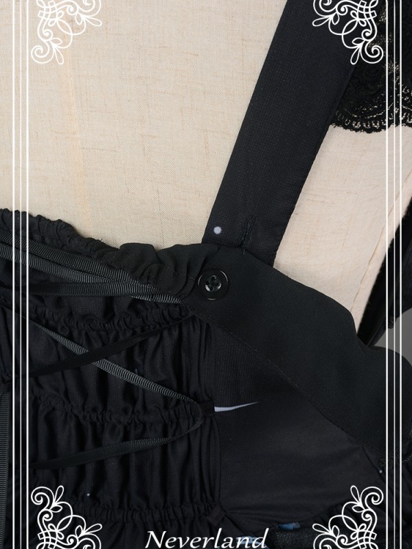 Dark Gothic Lolita Butterfly Cemetery Jumperskirt Dark Gothic Lolita Butterfly Cemetery Jumperskirt