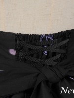Dark Style Butterfly Cemetery Print Skirt