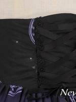 Dark Style Butterfly Cemetery Print Skirt
