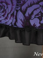 Dark Style Butterfly Cemetery Print Skirt