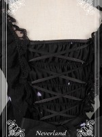 Dark Gothic Printed Lolita Dress Butterfly Cemetery One Piece