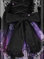 Dark Gothic Printed Lolita Dress Butterfly Cemetery One Piece
