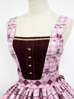 Chocolate Bear Fake Collar Jumperskirt