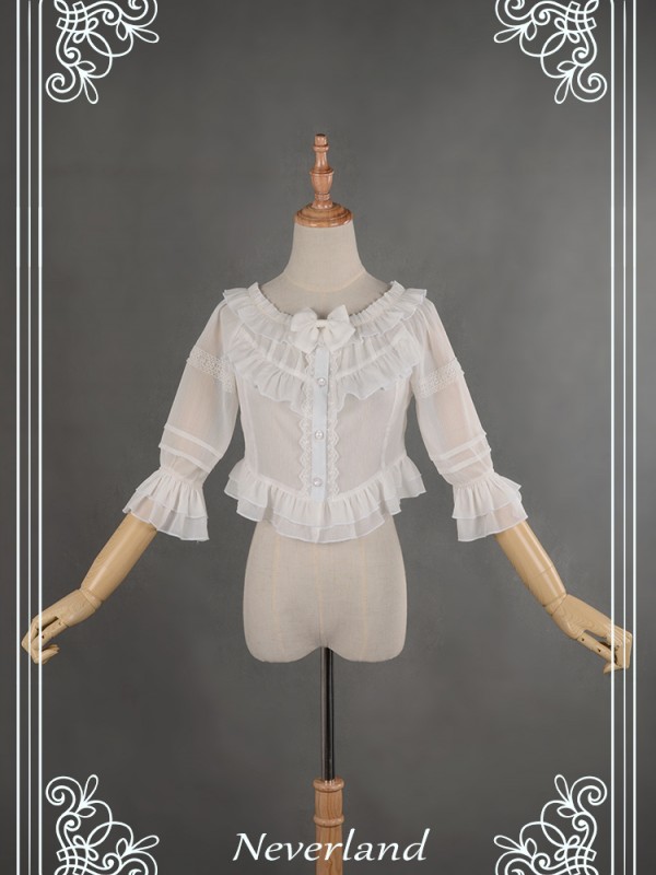 Chord Of Summer Wrinkled Silk Short Blouse Chord Of Summer Wrinkled Silk Short Blouse
