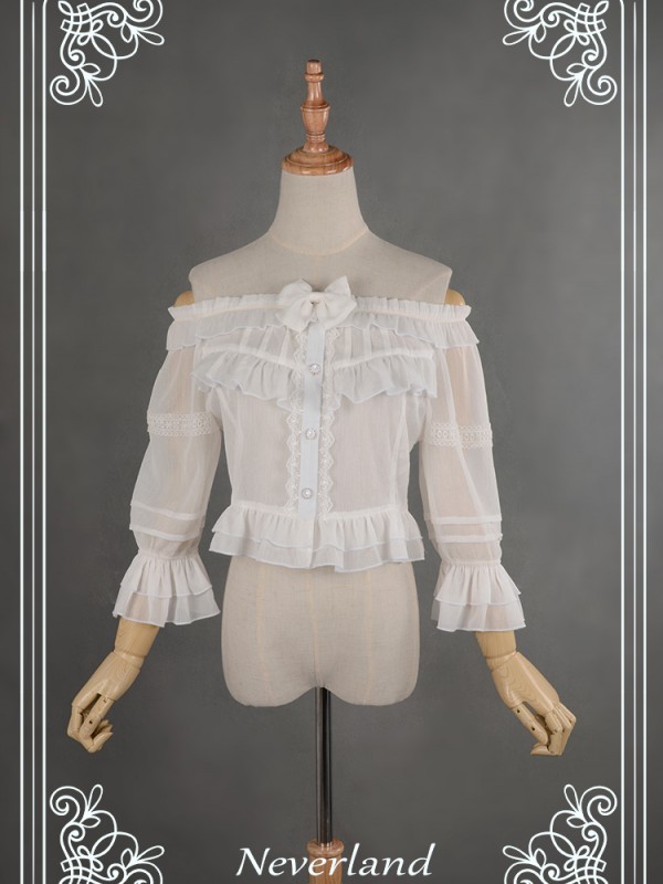 Chord Of Summer Wrinkled Silk Short Blouse Chord Of Summer Wrinkled Silk Short Blouse