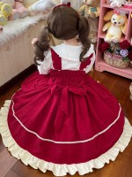 Christmas bear sweet and cute camisole dress Christmas bear sweet and cute camisole dress