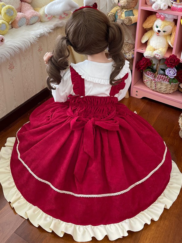 Christmas bear sweet and cute camisole dress Christmas bear sweet and cute camisole dress