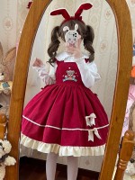 Christmas bear sweet and cute camisole dress Christmas bear sweet and cute camisole dress