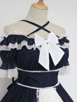 Colourful Fairy Tale High-Waisted One-piece