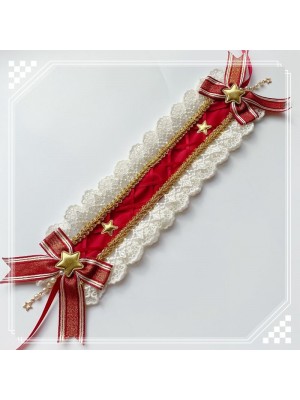 Crimson Lace Hair Band