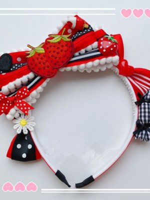 Cute Strawberry Bowknot KC