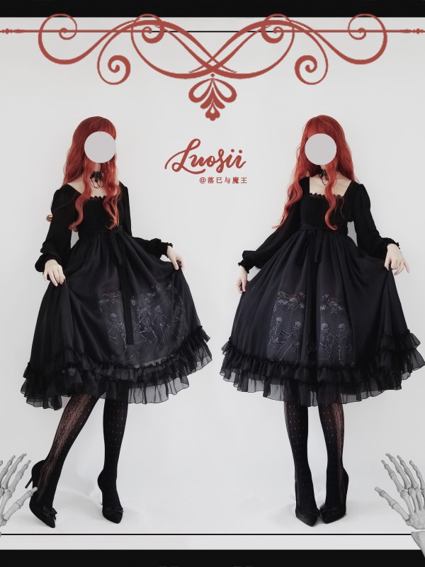 Dancing With The Dead Voile One-piece Dancing With The Dead Voile One-piece