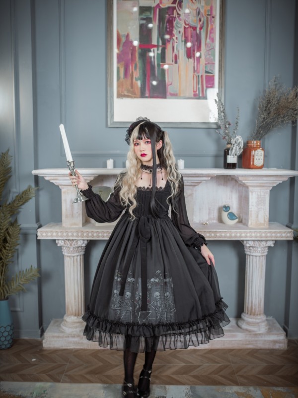 Dancing With The Dead Voile One-piece Dancing With The Dead Voile One-piece
