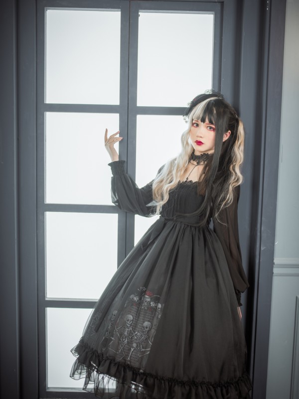 Dancing With The Dead Voile One-piece Dancing With The Dead Voile One-piece