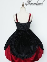 Vintage Dark Night Prayer velvet Lolita Jumperskirt