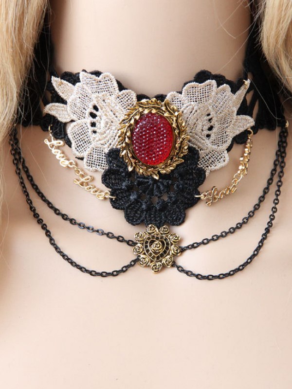 Dark Queen Gothic Lace Choker Dark Queen Gothic Lace Choker